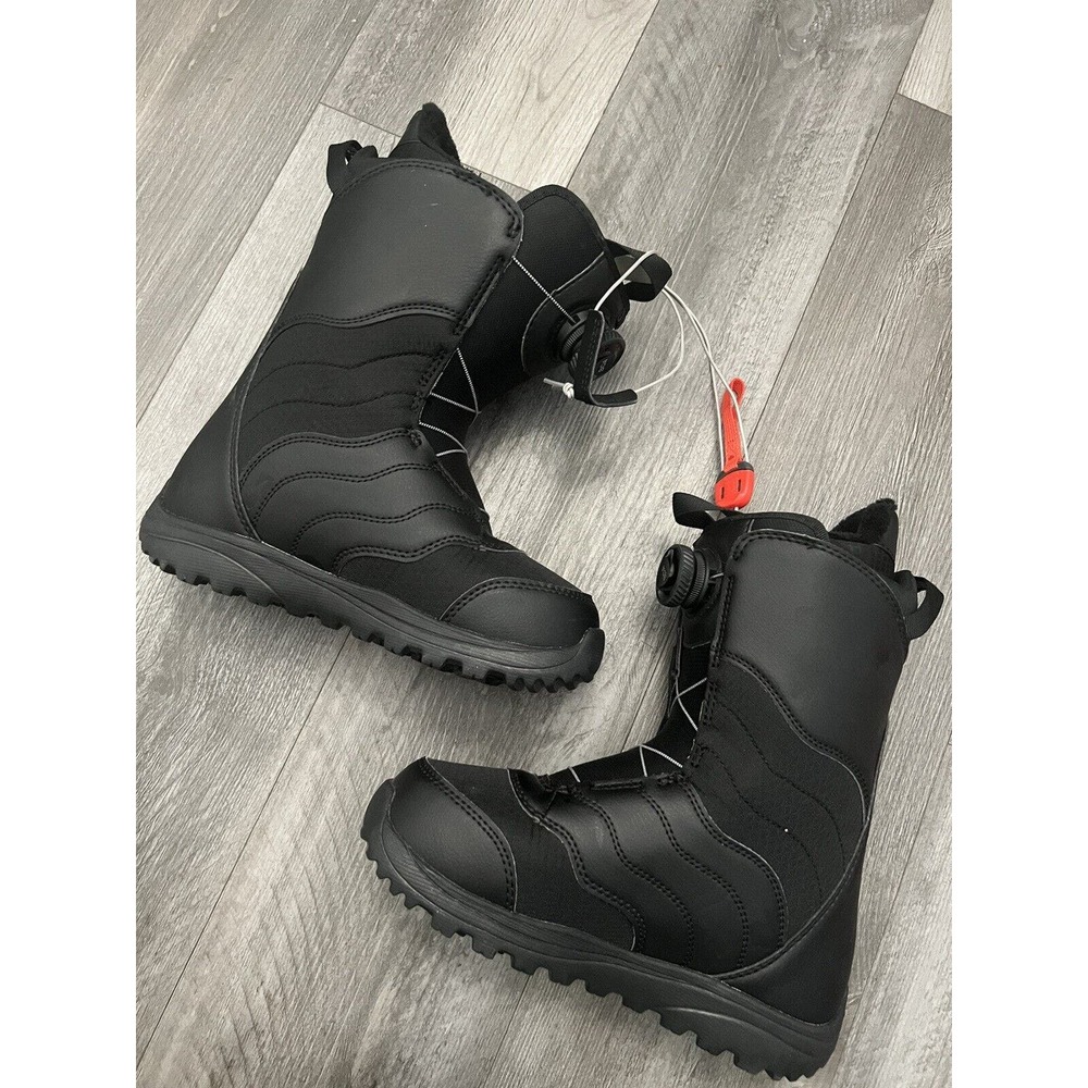 Burton Mint Boa Snowboard Boots Women's Size 5.5 Black Imprint 1+